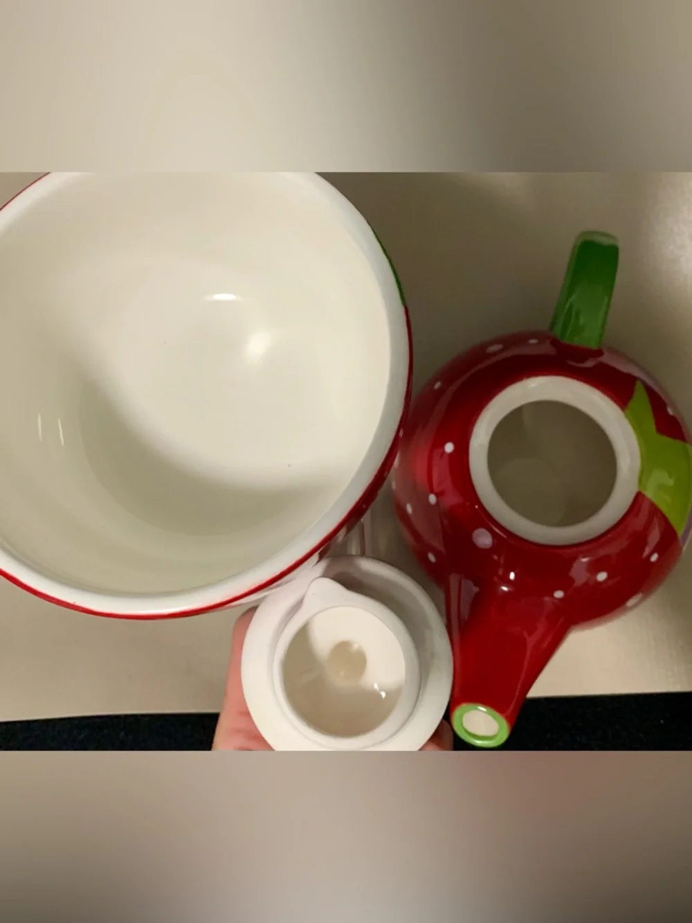 🔍Pier 1 Snowball Tea for One Set ☃️🫖